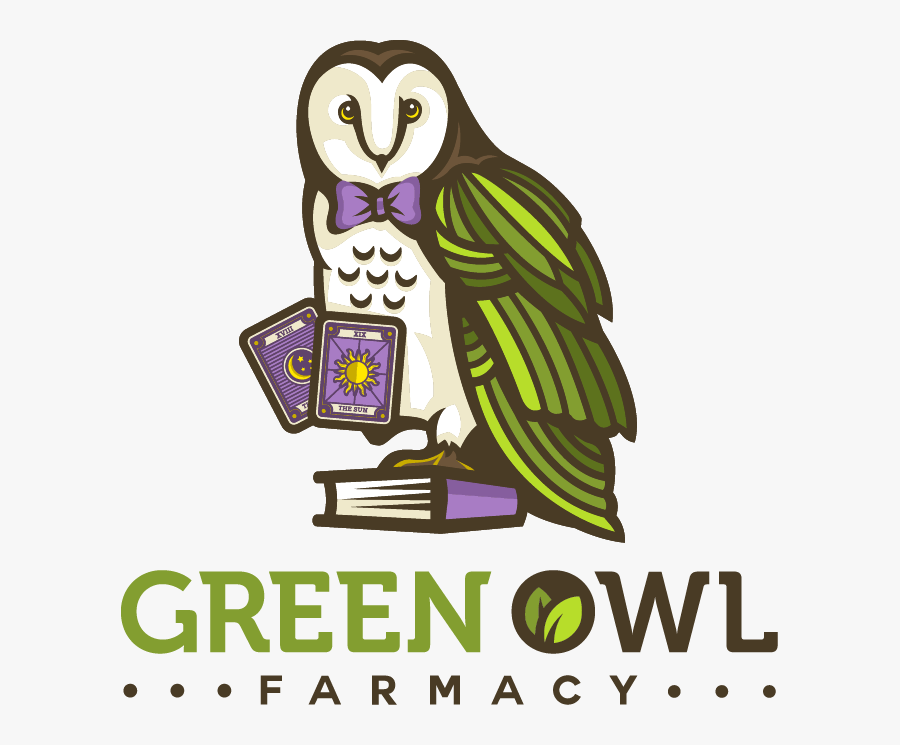 Green Owl Farmacy- Metaphysics - Green Step, Transparent Clipart