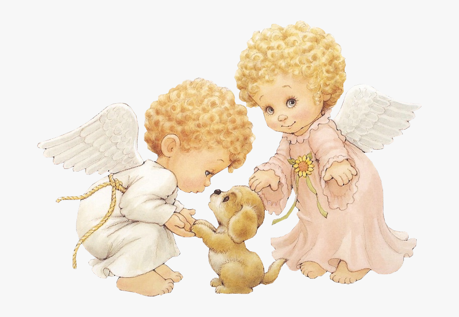 Puppy Clipart Angel - Angelic Babies Angel, Transparent Clipart
