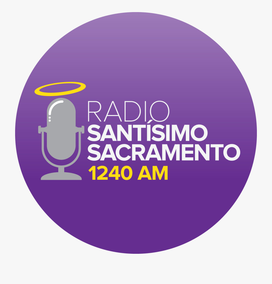 Radio Santisimo Sacramento Logo - Circle, Transparent Clipart