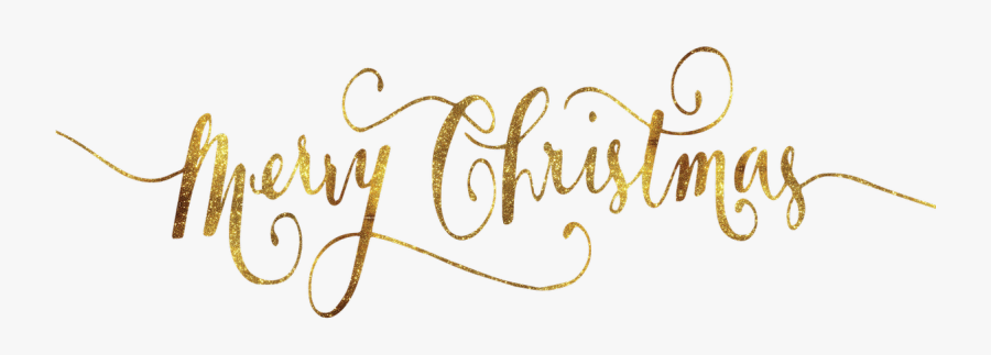 Merry Christmas Gold Png - Merry Christmas Calligraphy Transparent