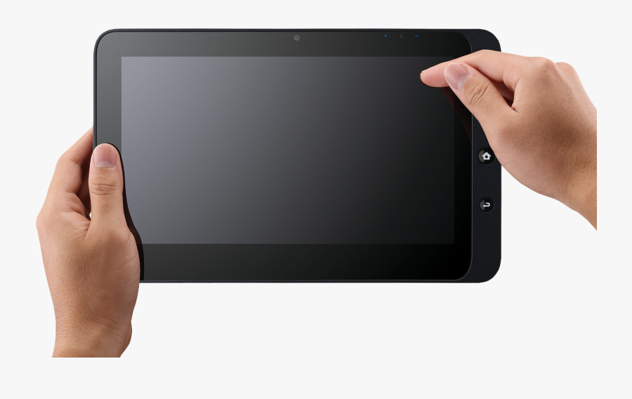 Hand Holding Tablet Png, Transparent Clipart