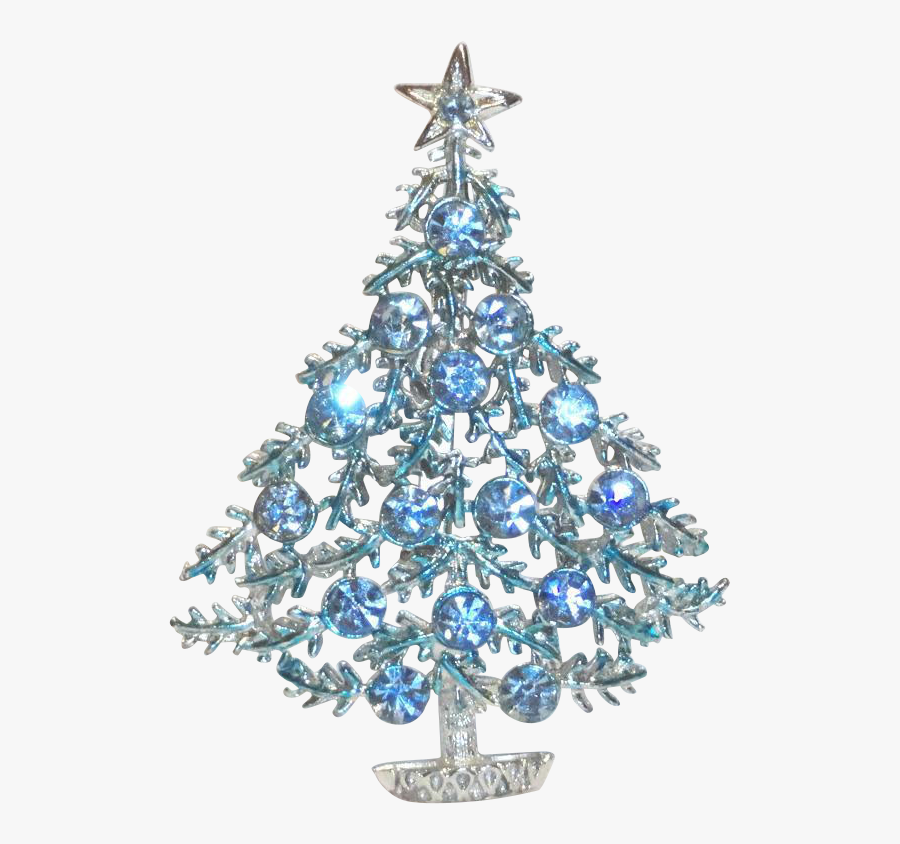 Transparent Blue Christmas Tree, Transparent Clipart