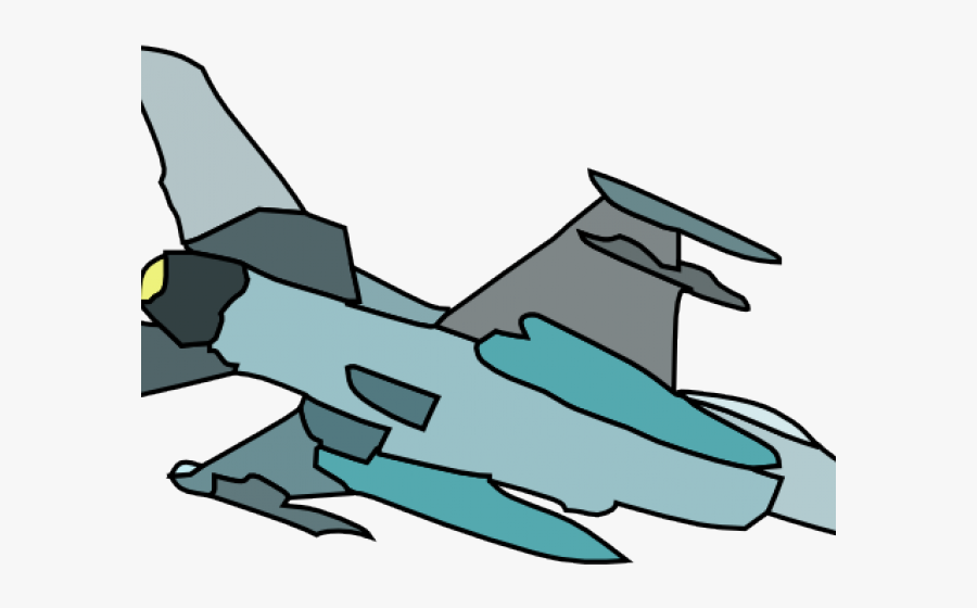 Cartoon Fighter Plane Clipart , Png Download - Transparent Fighter Plane Cartoon, Transparent Clipart