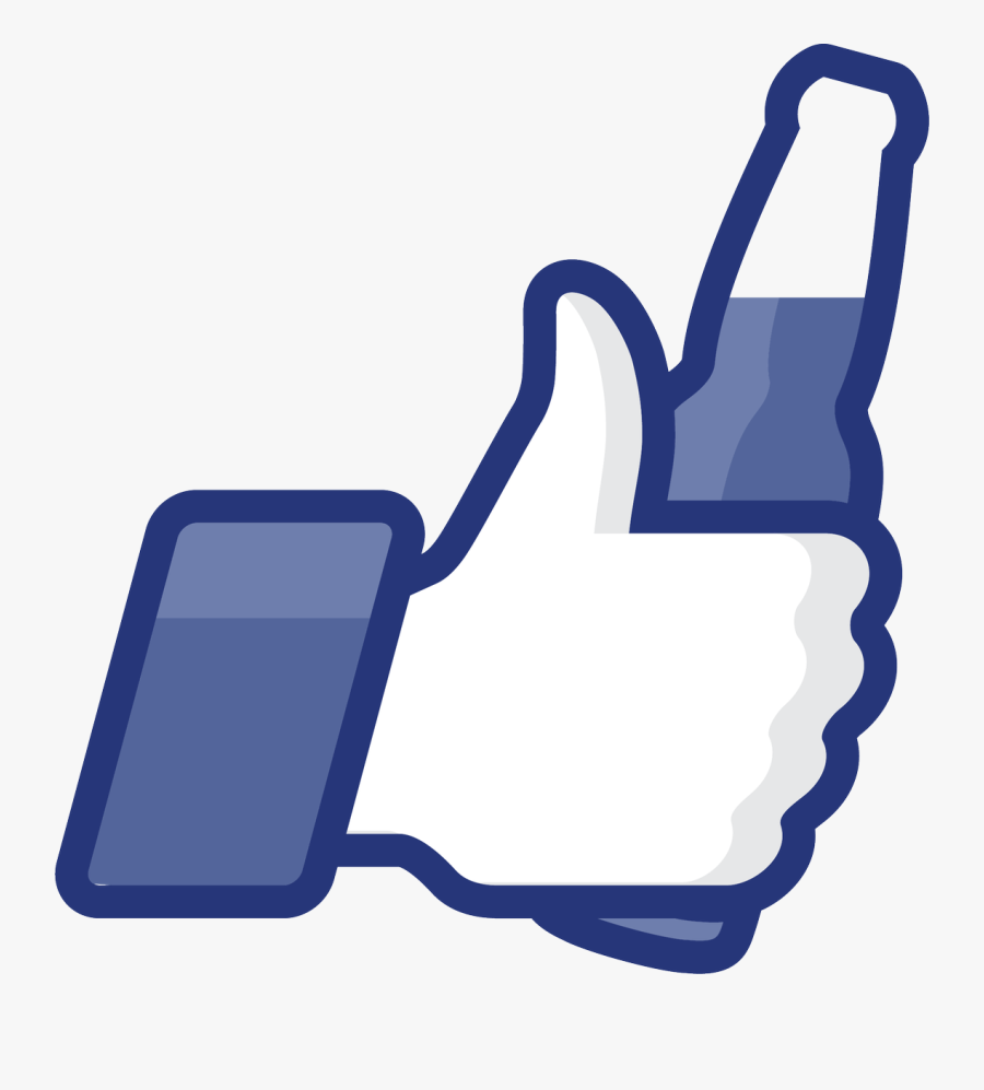 Thirsty Thursday Cliparts - Thumbs Up Facebook Beer, Transparent Clipart