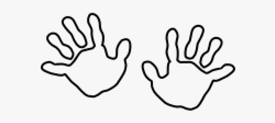 Download Handprint Outline Baby Hand Print Outline Free Transparent Clipart Clipartkey
