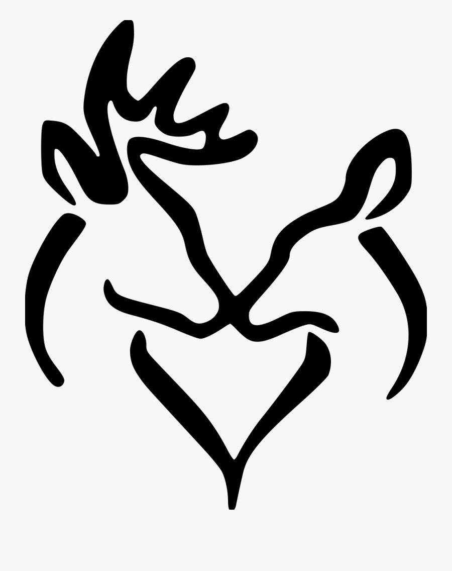 Deer Heart Png - Buck And Doe Silhouette, Transparent Clipart