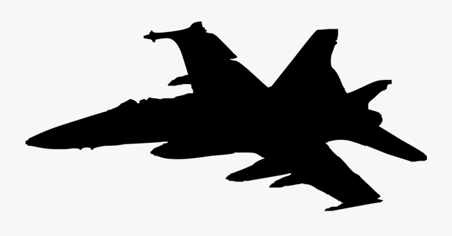 Plane, Fast, Hornet, Silhouette, F-a, Super Hornet, - Fighter Jet Silhouette Png, Transparent Clipart