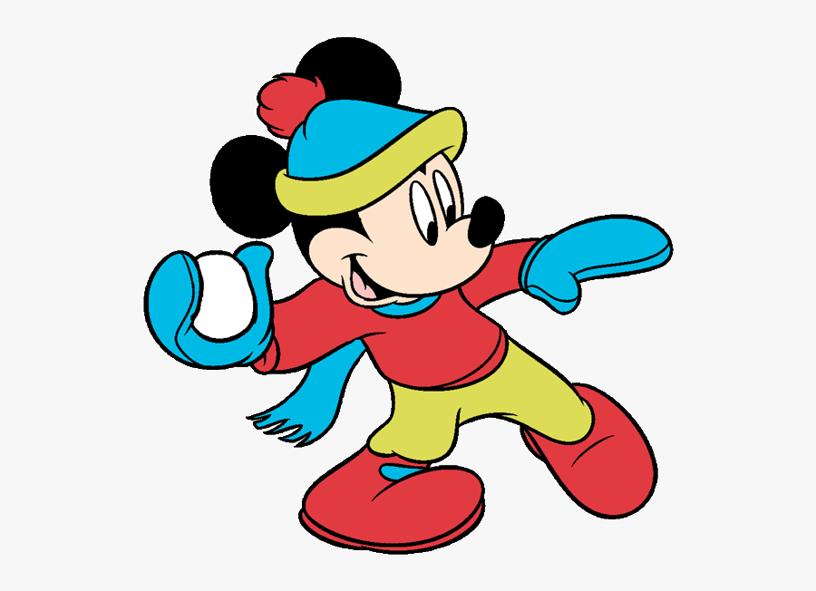 Mickey Mouse Clipart - Disney Winter Clipart, Transparent Clipart