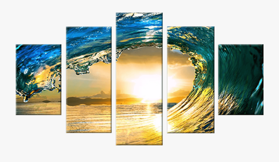 Transparent Wall Art Png - Wave Wall Art Png, Transparent Clipart