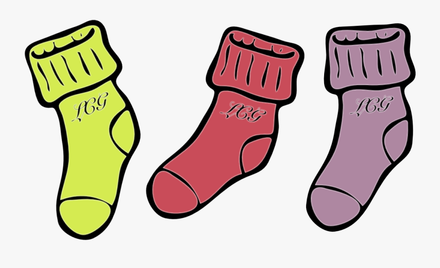 Clipart Socks Row - Socks Clipart, Transparent Clipart