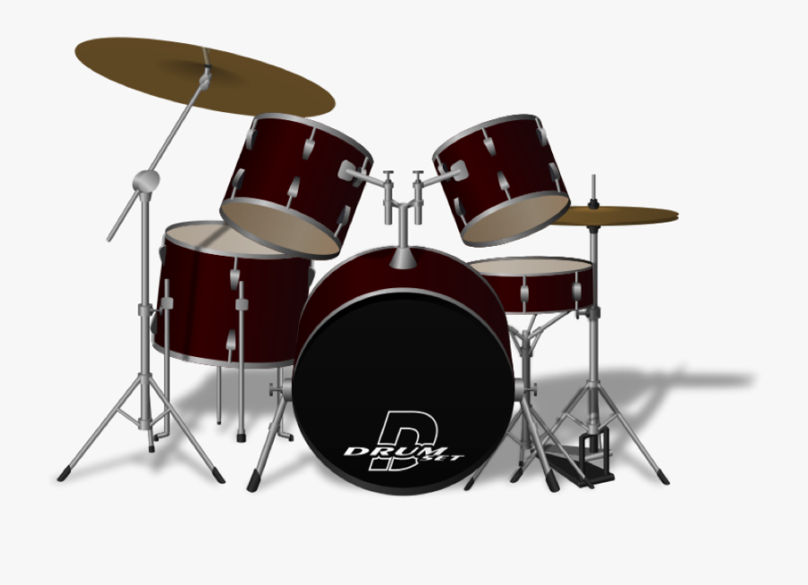 Bateria - Drum Set, Transparent Clipart