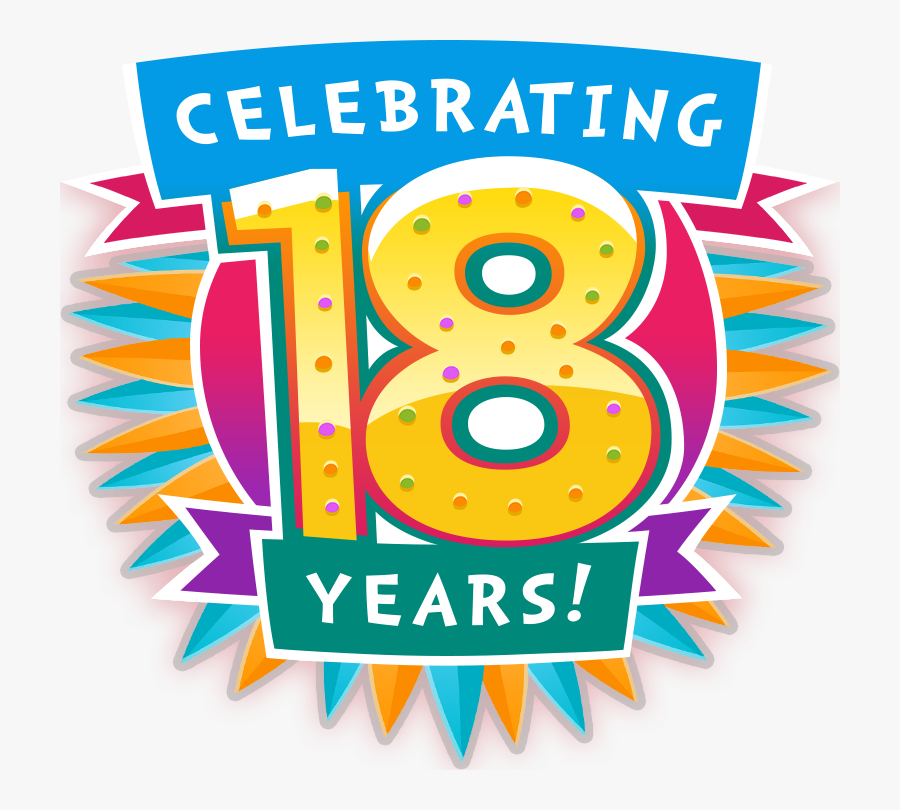 18th Birthday Logo Png, Transparent Clipart