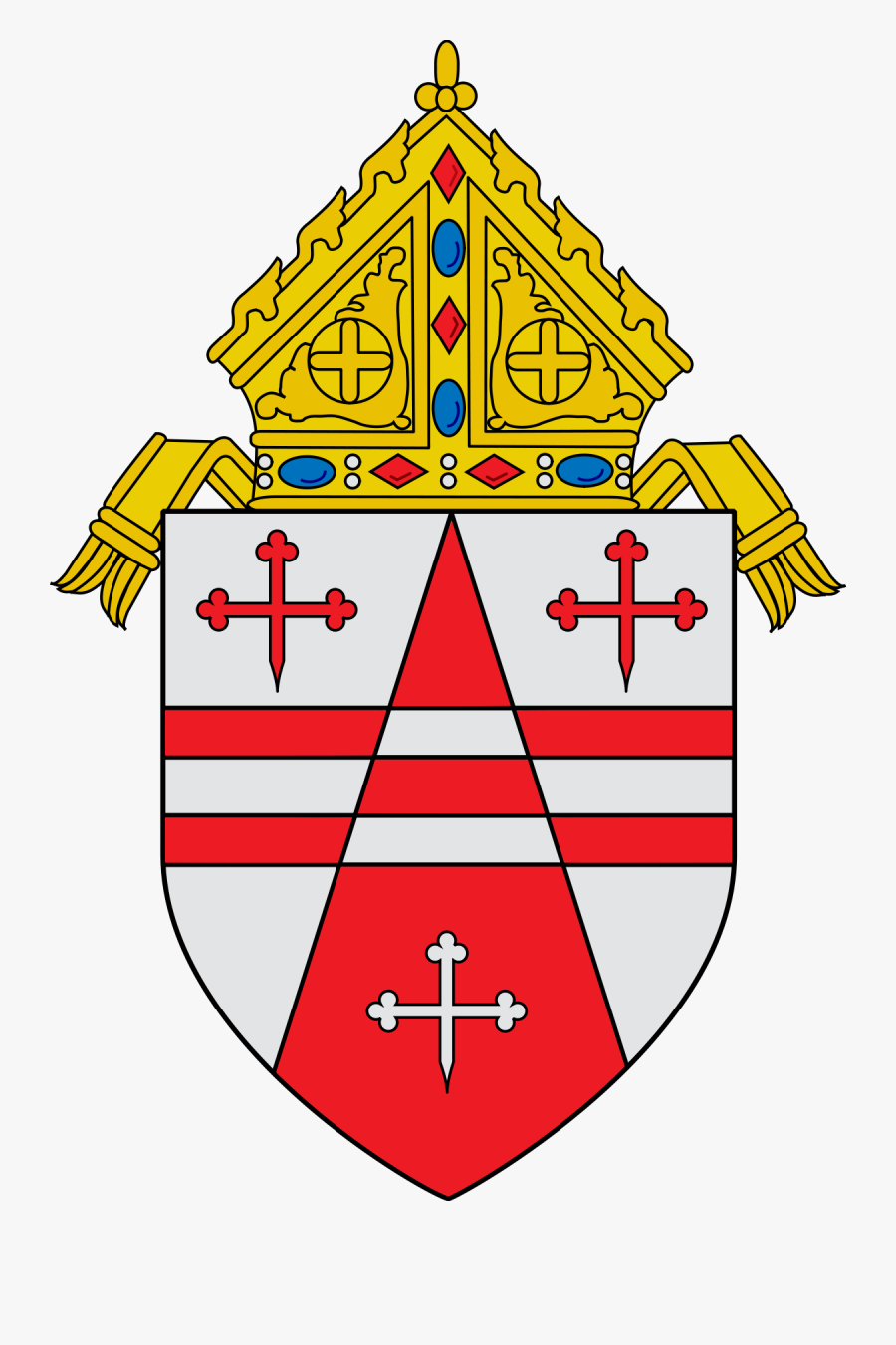 Missions Clipart Roman Catholic Church - Archdiocese Of Seattle Coat Of Arms, Transparent Clipart