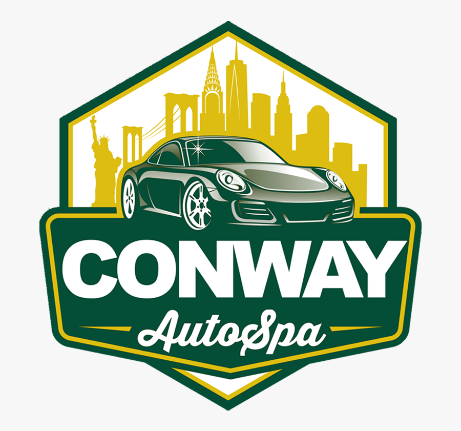 Conway Auto Spa - Retro Auto Detailing Logo, Transparent Clipart