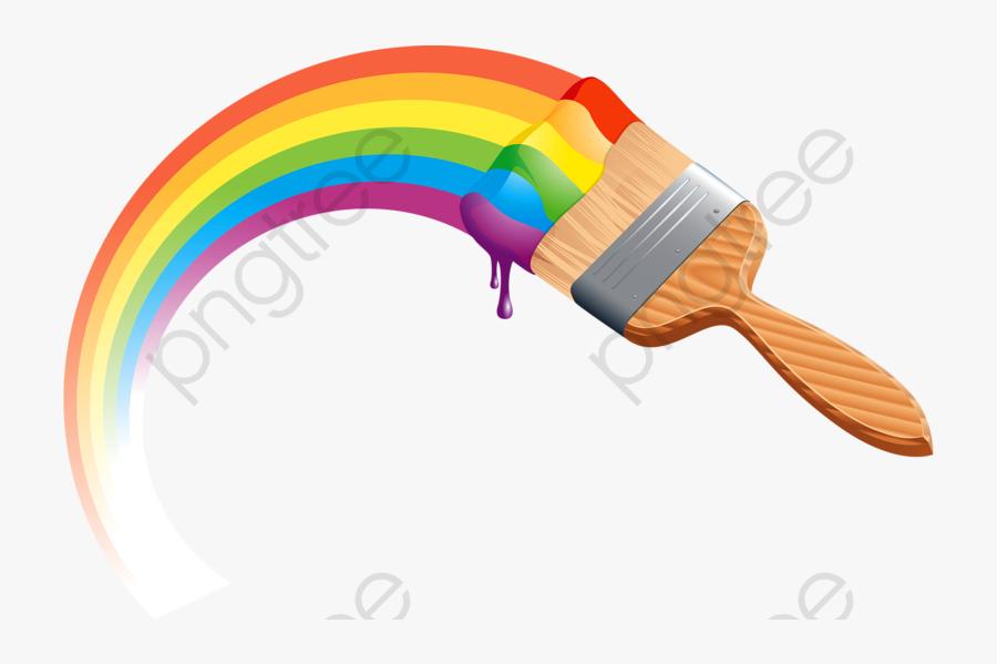Colorful Paint Brush Clipart - Paint Brush Png Clipart, Transparent Clipart