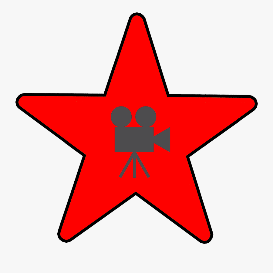 Red Star Video - Red Star Back Patch, Transparent Clipart