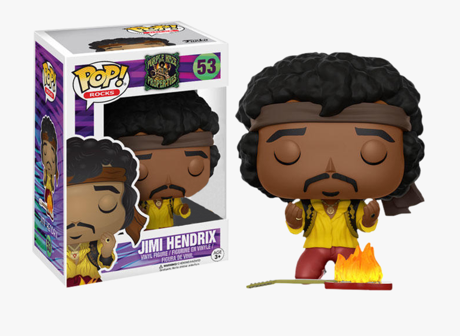 Jimi Hendrix Monterey Us Exclusive Pop Vinyl Figure - Jimi Hendrix Funko Pop, Transparent Clipart