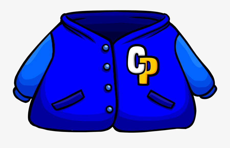 Transparent Letterman Jacket Clipart - Club Penguin Green Jacket, Transparent Clipart