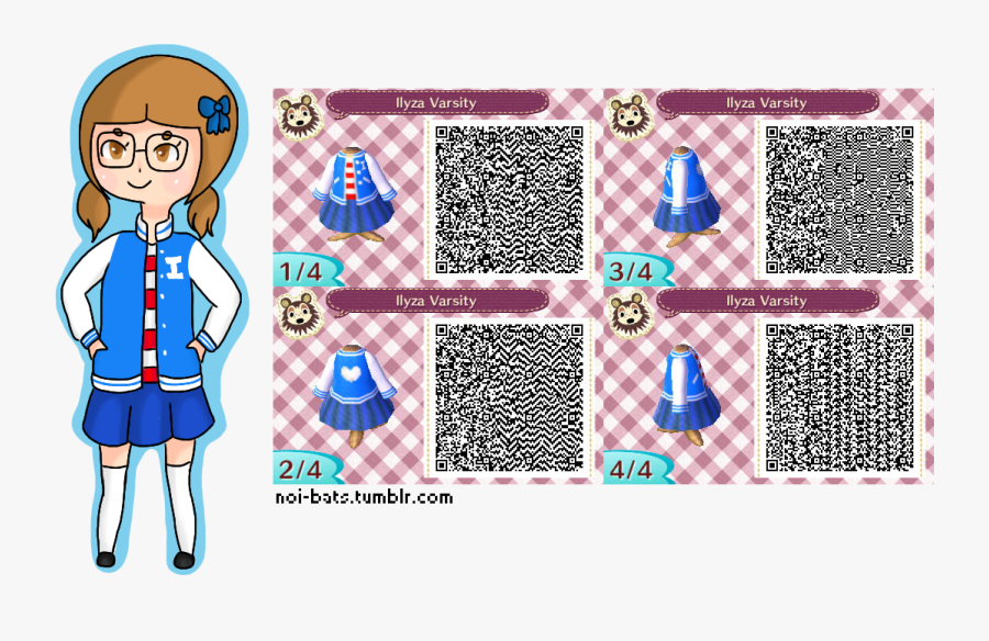 Animal Crossing New Leaf Qr Codes Winter Clothes, Transparent Clipart