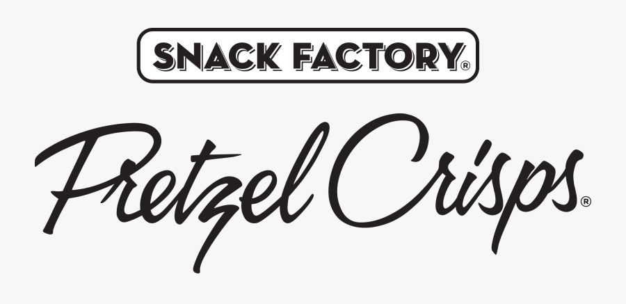 Snack Factory Pretzel Crisps Logo, Transparent Clipart