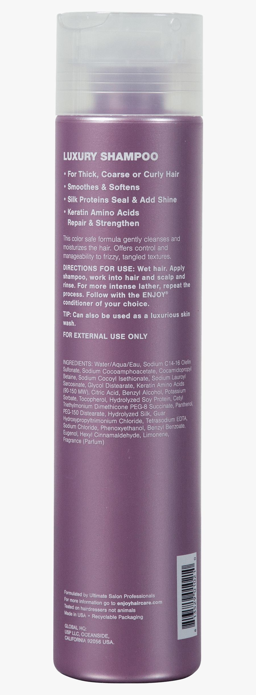 Enjoy Shampoo Ingredients, Transparent Clipart