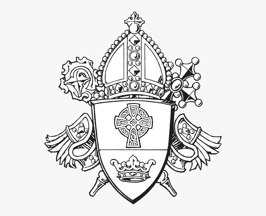 Transparent Mercy Clipart - Charlotte Diocese Coat Of Arms, Transparent Clipart