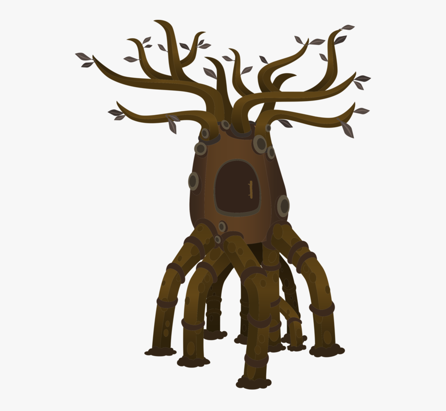 Tree,deer,reindeer - Video Game, Transparent Clipart