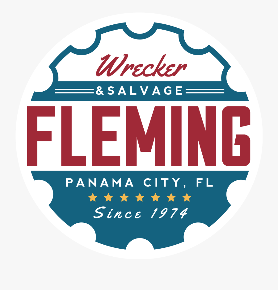 Fleming Auto Salvage And Wrecker Service - Salvage Part Car Logo, Transparent Clipart