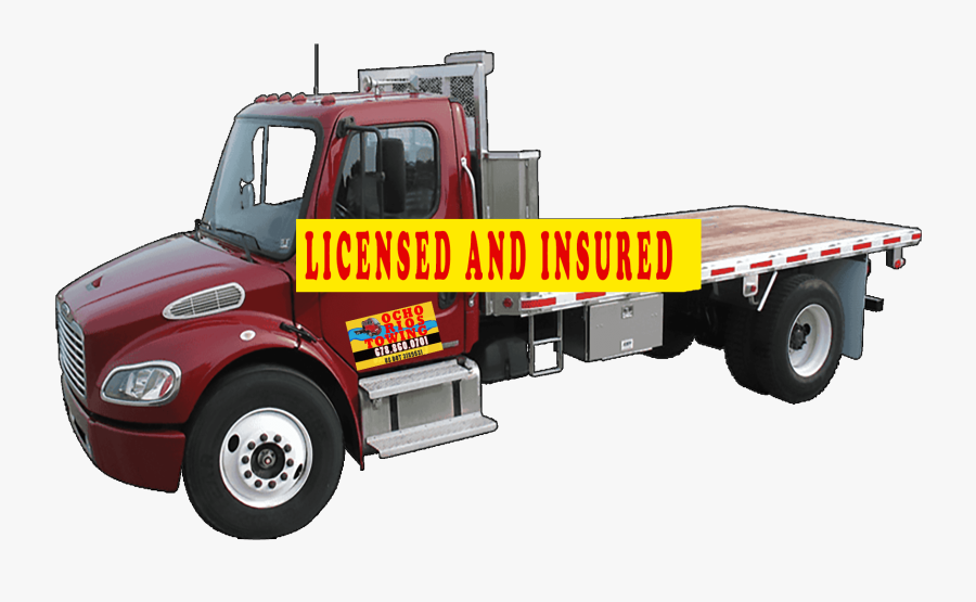 Licensed And Insured - Flatbed Truck Png, Transparent Clipart