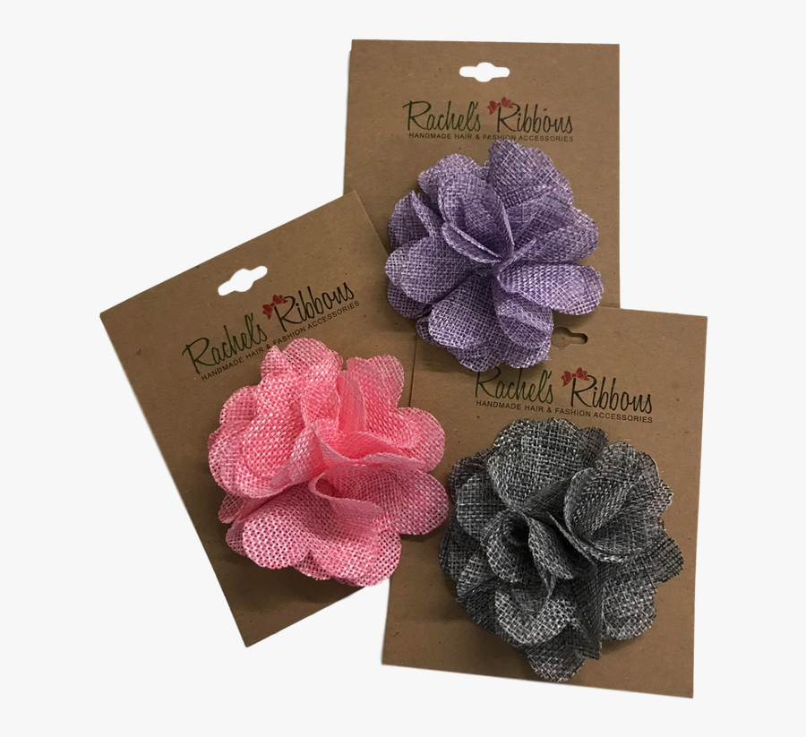 Soft Burlap Flower Clip Soft Burlap Flower Clip - Artificial Flower, Transparent Clipart