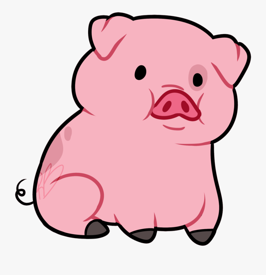 Pig Outline Cliparts - Transparent Pig Cartoon Png, Transparent Clipart