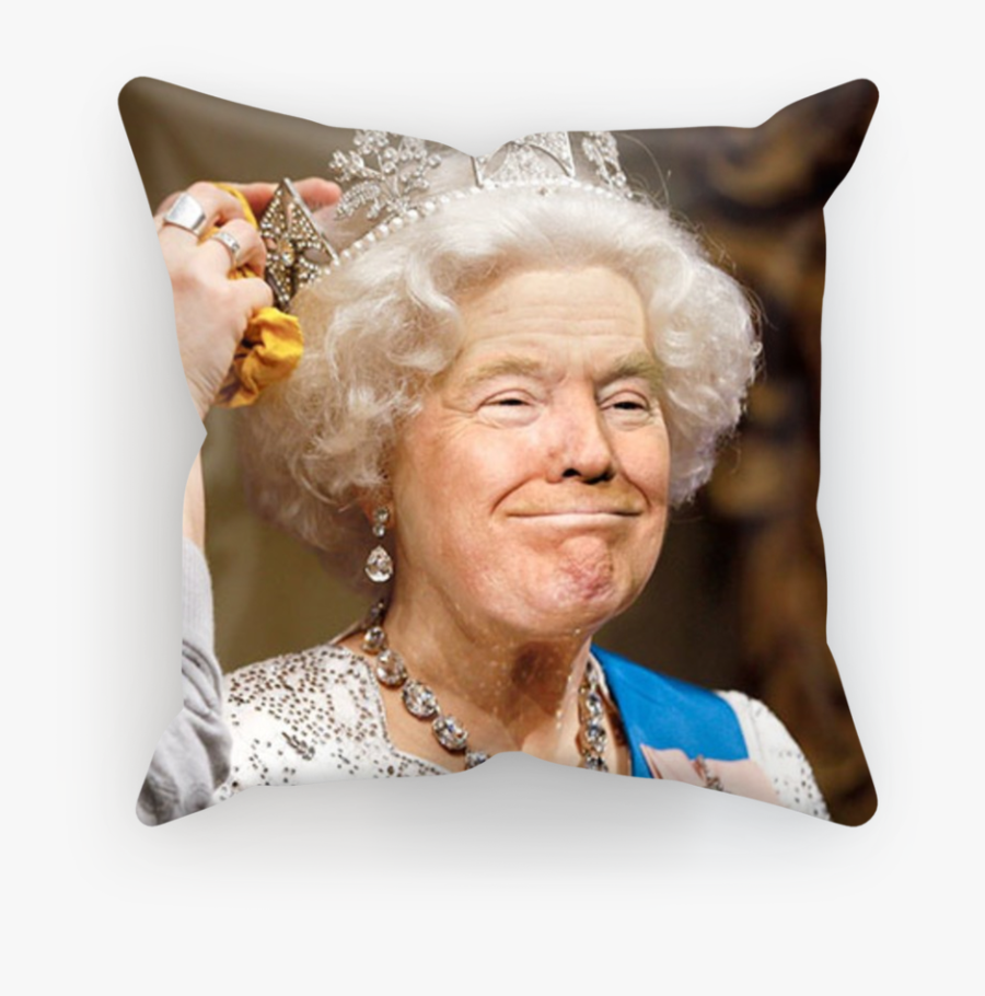 Transparent Trump Face Png - Trump And Queen Funny, Transparent Clipart