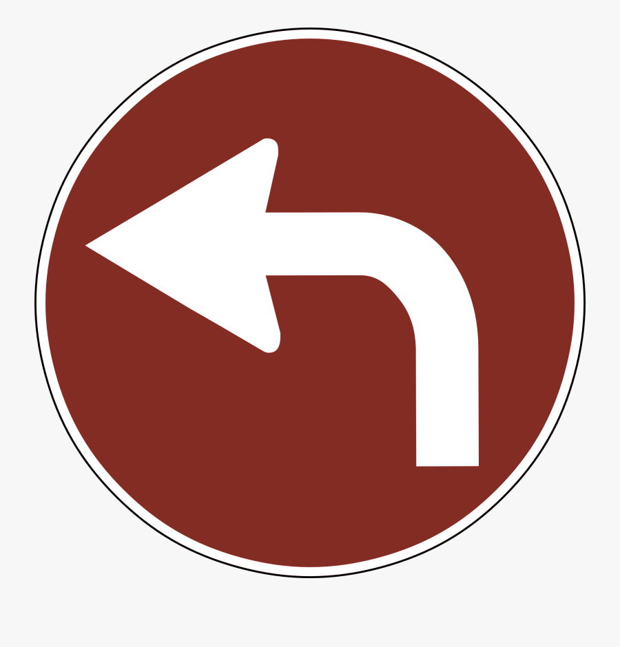 Red Traffic Signs Arrow, Transparent Clipart