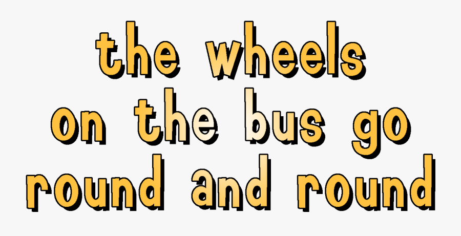 Lyric Drawing Outer Space - Wheels On The Bus Go Round And Round, Transparent Clipart