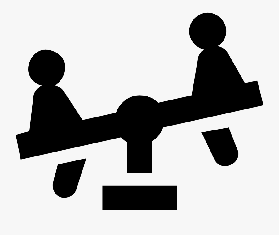 Center Of Gravity Seesaw, Transparent Clipart