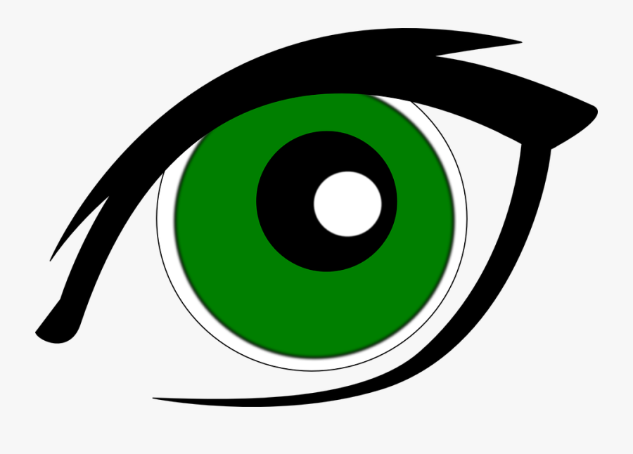 Stare Clipart Circle Eye - Clip Art Green Eye, Transparent Clipart