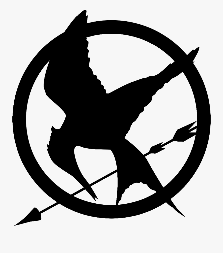 Tordo Jogos Vorazes Preto E Branco - Hunger Games Logo , Free ...