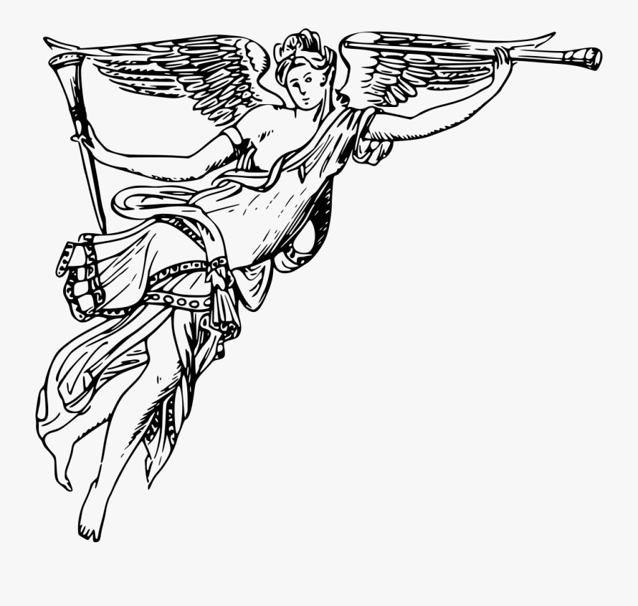 Angel With Trumpet Png , Transparent Cartoons - Angel With Trumpet ...