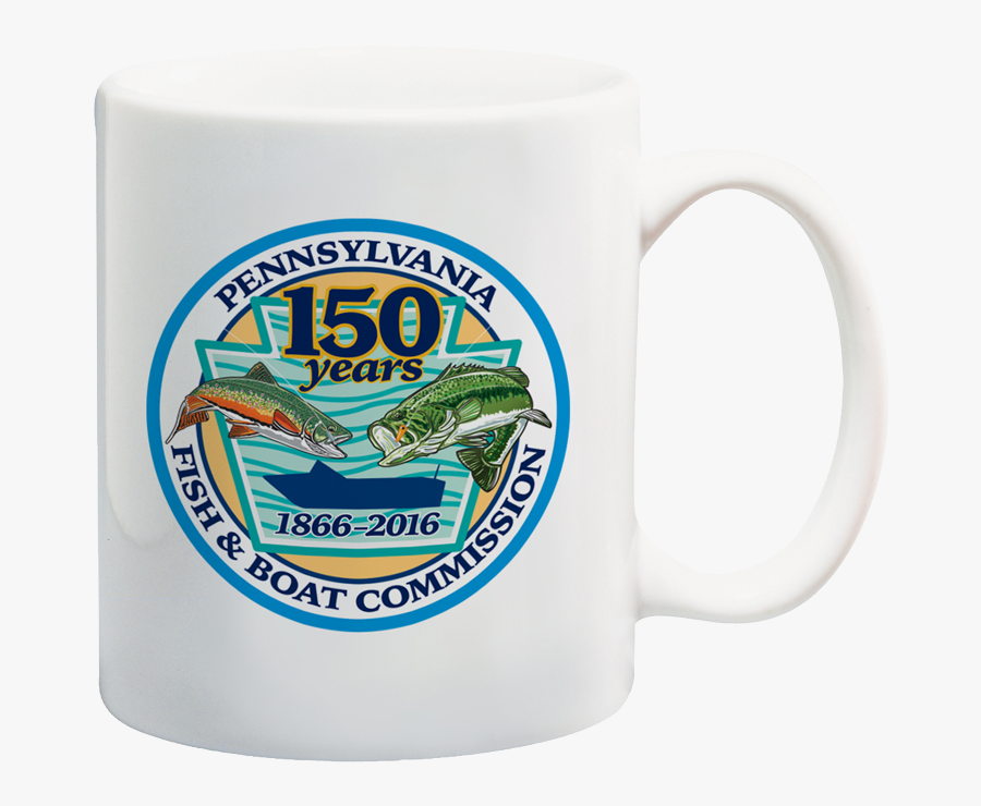 150th Anniversary Fishing Mug - Coffee Cup, Transparent Clipart