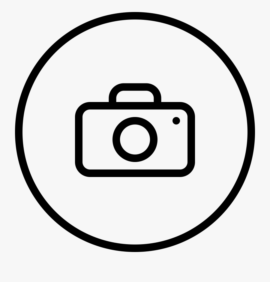 Clip Camera Button - Camera Icon Png Round, Transparent Clipart