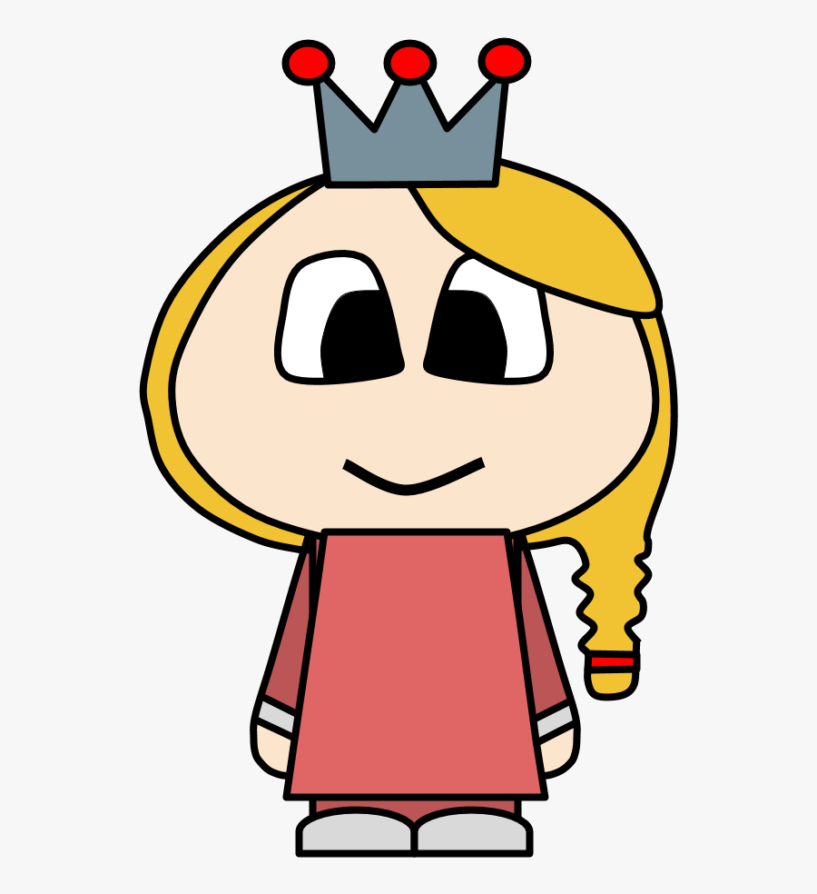 Princess, Crown, Big Eyes, Cartoon Person - Cartoon, Transparent Clipart