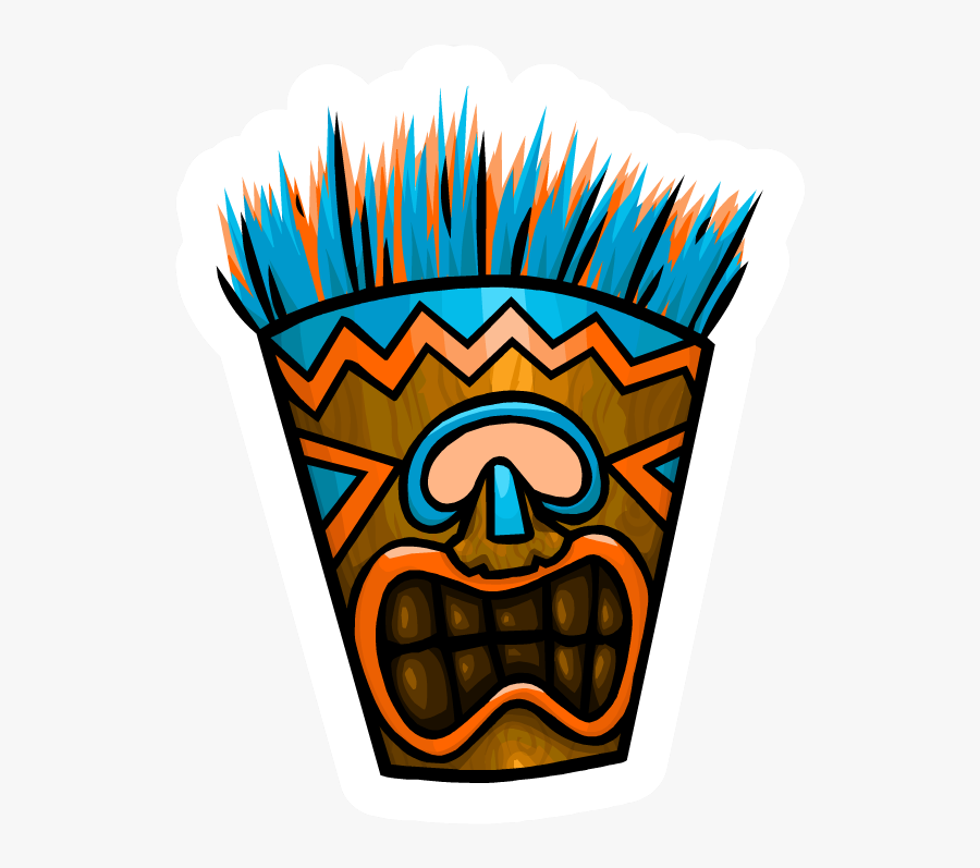 Tiki Mask Pin - Tiki Mask Png, Transparent Clipart