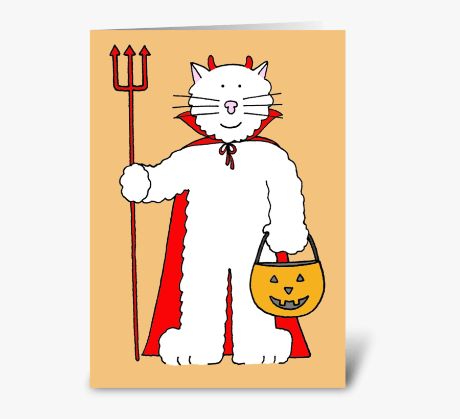 Halloween Cat With Pumpkin Lantern - Cat Yawns, Transparent Clipart