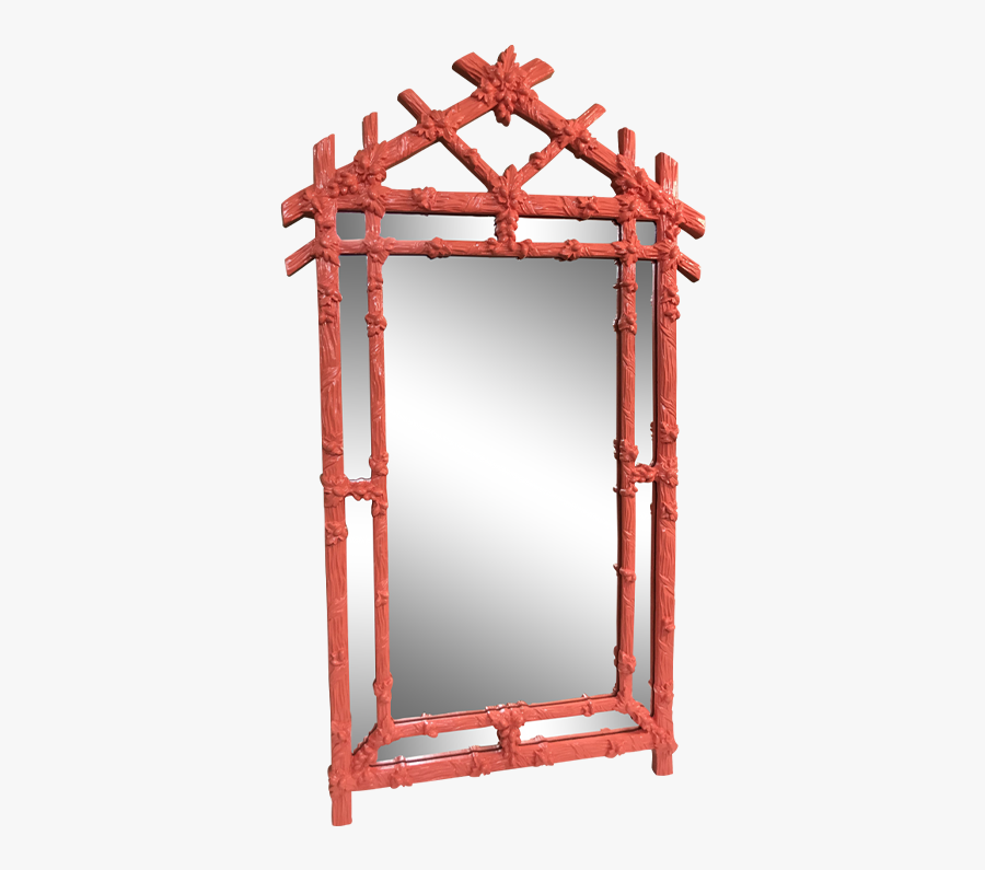 Red Bamboo Mirror - Arch, Transparent Clipart