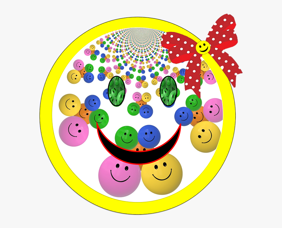Smiley, Girl, Face, Happy, Icon, Female, Bow, Cheerful - Portable Network Graphics, Transparent Clipart