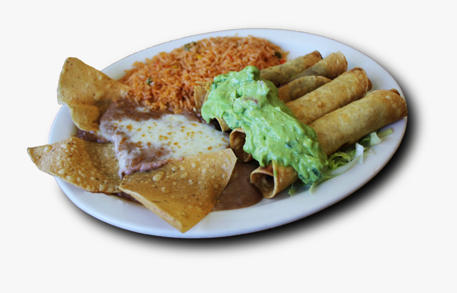 #15 Combination Plate - Chimichanga, Transparent Clipart