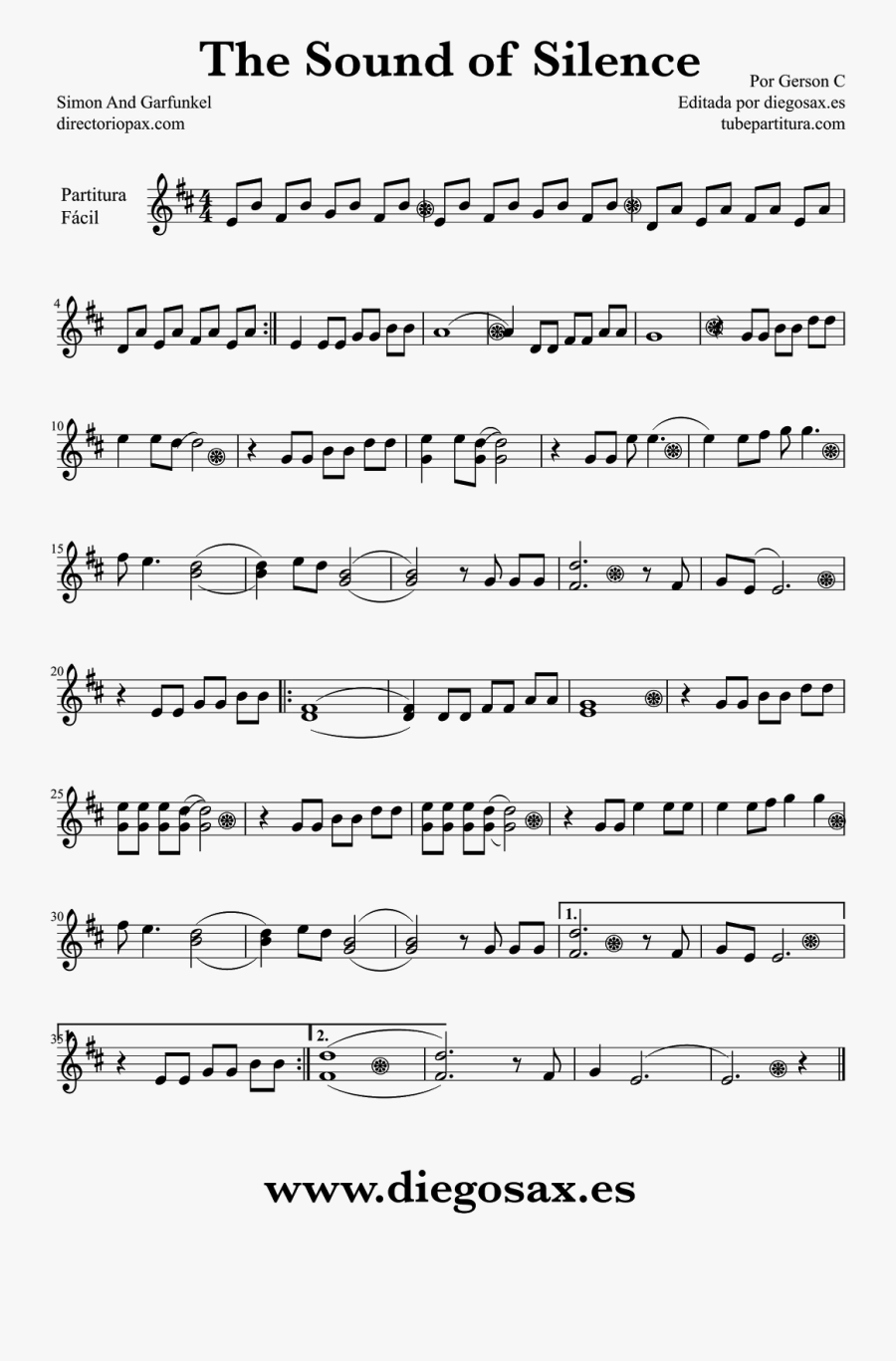 Text,music,sheet And - Hello Darkness My Old Friend Partitura, Transparent Clipart