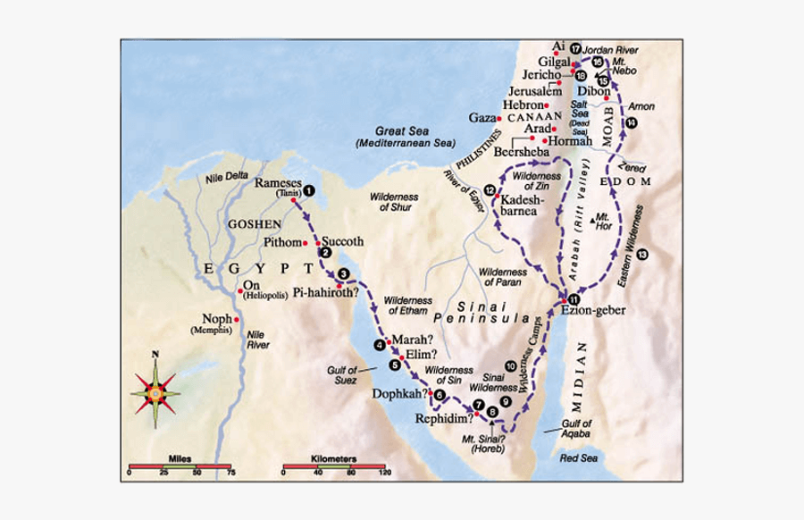 Parashat Masei - Egypt And Jerusalem Map , Free Transparent Clipart ...