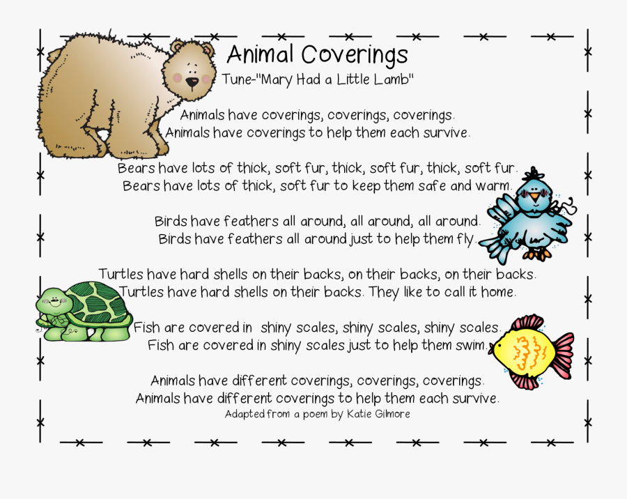 Animal Adaptations Poems , Free Transparent Clipart - ClipartKey