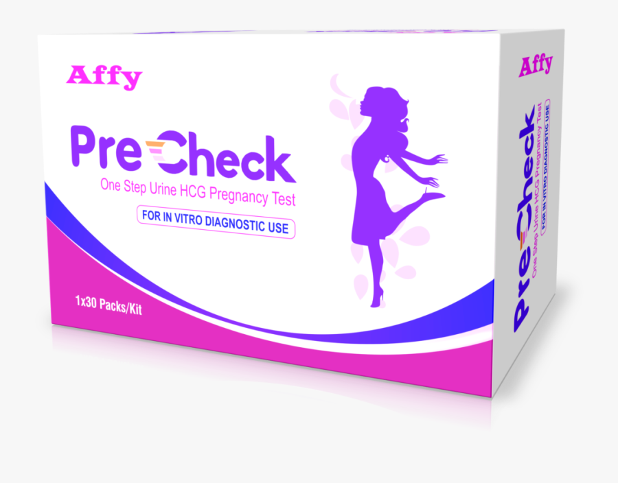 Precheck Pregnancy Detection Kit - Graphic Design, Transparent Clipart
